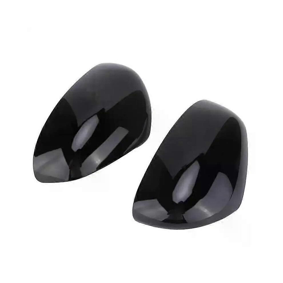 (Glossy ) 1 Pair Rearview Mirror Caps Stick On Protective Housing For Smart Fortwo/Forfour 453 Black 9013291406568