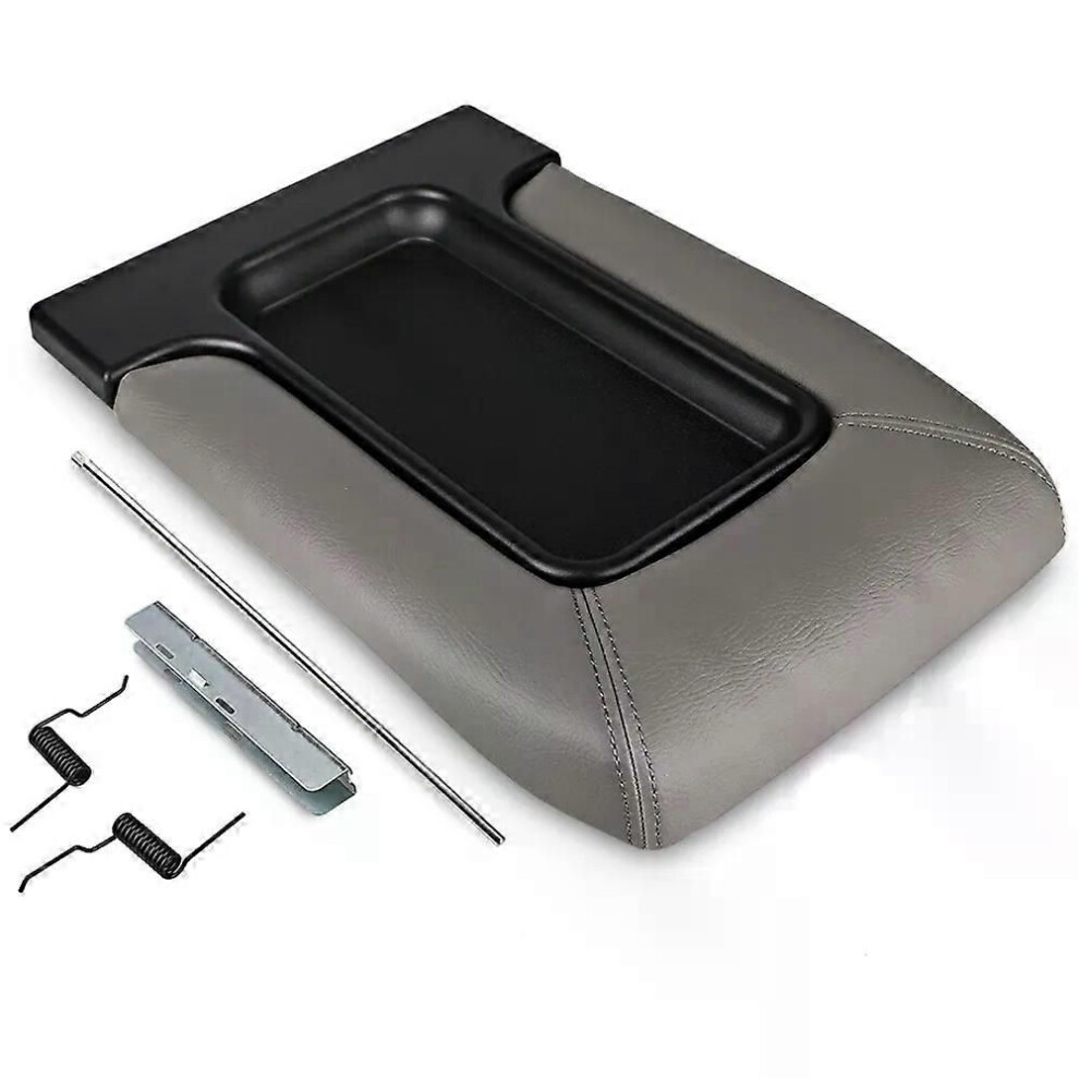 (Gray) Armrest Box Protective Trim Center Console Armrest Box Cover For Cadillac Chevrolet Gmc Pickuptruck Gray 9013291404694