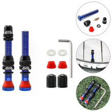 Herramienta para válvula de bicicleta (azul), extractor de válvulas y accesorios para neumáticos, color
