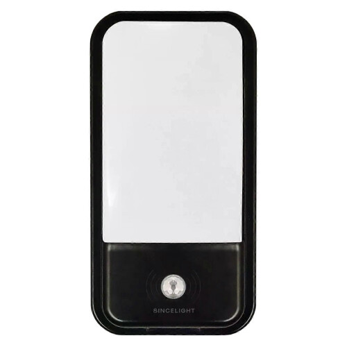 (Warm White 2700K) SINCELIGHT LED Bulkhead 20W with PIR Motion Sensor and Light Sensor  Dual Mode Switchable and Trigger 2
