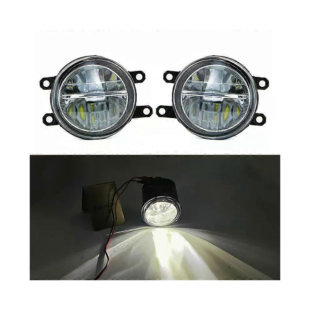 (Pair Led) Fog Assembly For Toyota Camry Xv40 Xv50 Corolla Avensis Highlander Rav4 Yaris Land Cruiser Front White/Light 9013291407428