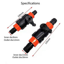 (16mm) 1pcs12/16mm Aquarium Water Inlet Regulator Flow Tube Pipe Divider Adjustable Water Pump Filter Volume