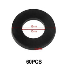 (1) 60pcs Hinge Rings For Door Hinge Prevents Floor Abrasion 05-12mm White Plastic Rings Washer Home Improvement