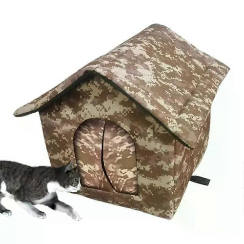(S) Niche extérieure isolée et résistante aux intempéries pour chats errants 1