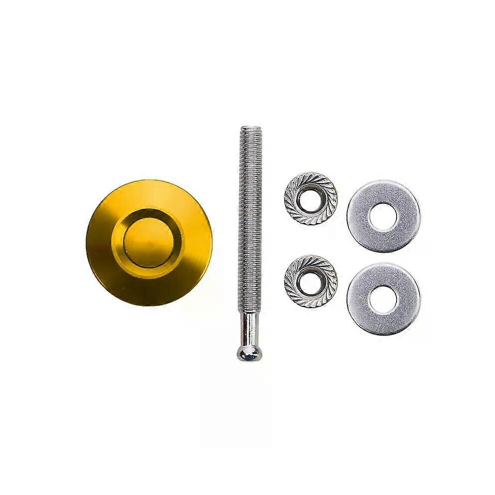 ( 30Mm) Universal Car Push Button Bonnet Hood Pin Lock Clip Kit Latch Engine Bonne Exterior Parts Modifying Gold 9013291427051