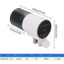 (versione migliorata YA8432) Alimentatore automatico per acquario con temporizzazione intelligente,