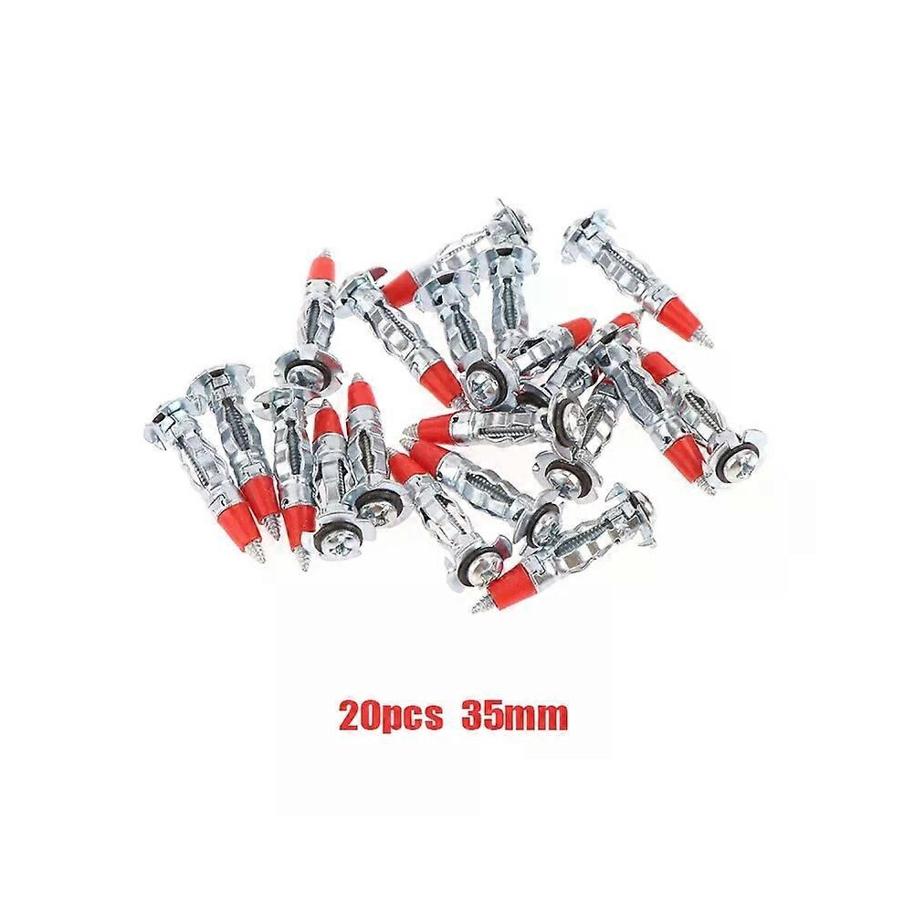 (35Mm) Heavy Duty Molly Bolt Hollow Drive Wall Anchor Screws Kit Drywall Cavity Plug Dowel For Plasterboard 9013291430907