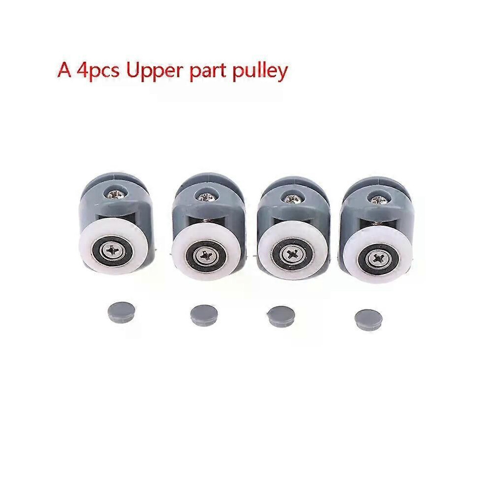 (-A) 4Pcs New Shower Rooms Cabins Pulley Shower Room Roller Runners Wheels Pulleys New Glass Sliding Door 9013291427433