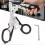 (Red) 1PC Multi-Functional Tactical Foldable Medical Scissors Ruler Wrench Mini Portable First Aid Gadget 2