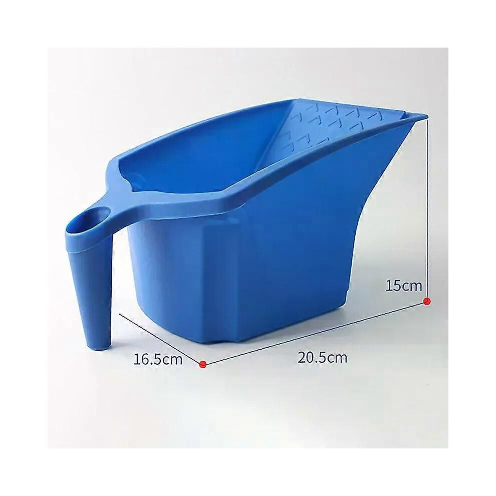 (A1) 1 Pcs Roller Brush Holding Paint Cup New Material Convenient Construction Blue Plastic Paint Tray Paint-image-OPC-PJG5VBR-NEW