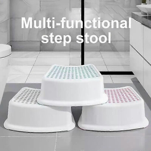 Sgabelli per WC (blu) Sgabello antiscivolo per bagno Sgabello ergonomico e stabile 2