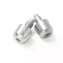 (Silver) Motorcykeltillbehör Styrändplugg Vikt Styrhandtag Kåpa Vibrationsdämpande Silver