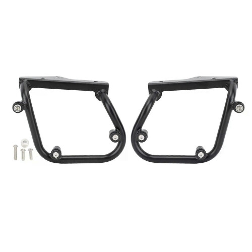 (Left) Motorcycles Saddlebag Support Rack 16mm Welded Iron Pipe Motorcycle Side Bag Mounts Bracket For Yamaha