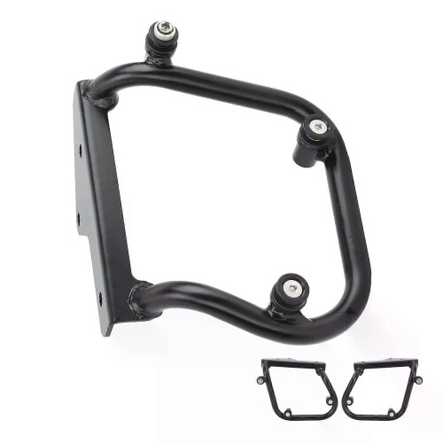 (Left) Motorcycles Saddlebag Support Rack 16mm Welded Iron Pipe Motorcycle Side Bag Mounts Bracket For Yamaha 1