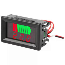 (12 60v red) Car Battery Charge Level Indicator Battery Monitor 12V 24V 36V 48V 60V 72V Battery Voltage Meter Capacity