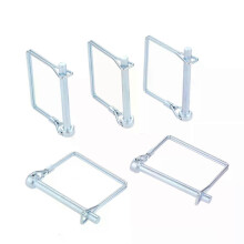 (M6x60 5 uds.) 5 uds./4 uds./2 uds. Pasador de bloqueo de eje cuadrado, anillo en forma de D de acero,