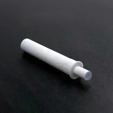(White x 5) 5pcs Cabinet Catches Damper Buffer ABS Hided Door Stop Push to Open for Cupboard Drawer Reduce Noise