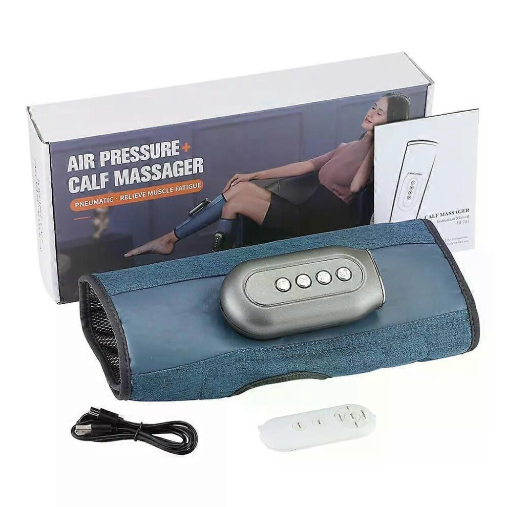 (1PCS) 3 Modes Electric Calf Massager Wireless Air Pressure Kneading Leg Foot Muscle Heated Vibration Calf