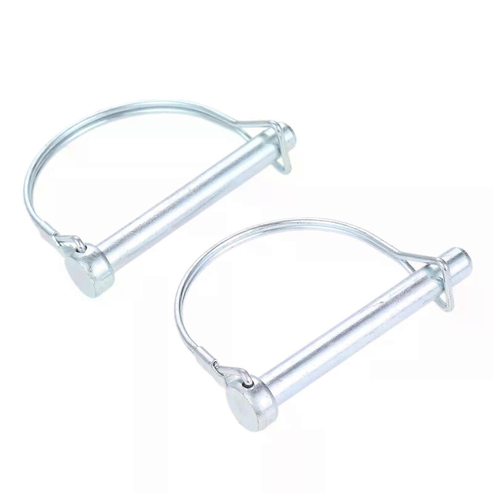 (M9x70mm 2Pcs) 5/4/2Pcs Coupler Safety Pin D-Shape Steel Shaft Locking Ring Split Hitch M6 M8 M9 M95 M10 M12 Secure 9013291411418