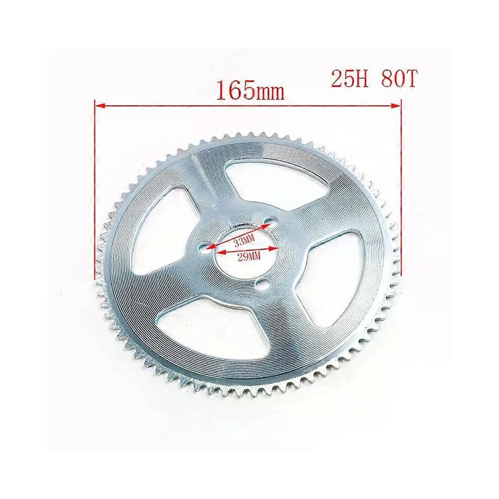 (25H 80T-29Mm) Motorcycle 25H 47T 55T 65T 68T 70T 76T 80T 92T Tooth 26 29 34 54 Rear Sprocket For 47Cc 49Cc Mini Moto 9013291419018