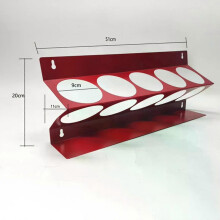 (Red) Car Wash Spray Bottle Rack Holder Bracket Cleaning Detailing Tool Organizer Garage CarBeauty Shop Wall