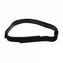 (A) Diadema protectora para cánula nasal con forro de silicona, elástica y ajustable para evitar molestias