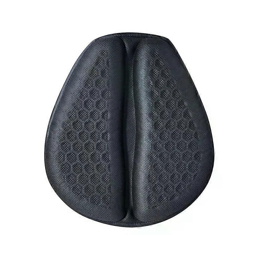 (L) Foldable Motorcycle Gel Seat Cushion 3D Honeycomb Structure Shock Breathable Motorcycle Gel Seat Pad 9013291432604