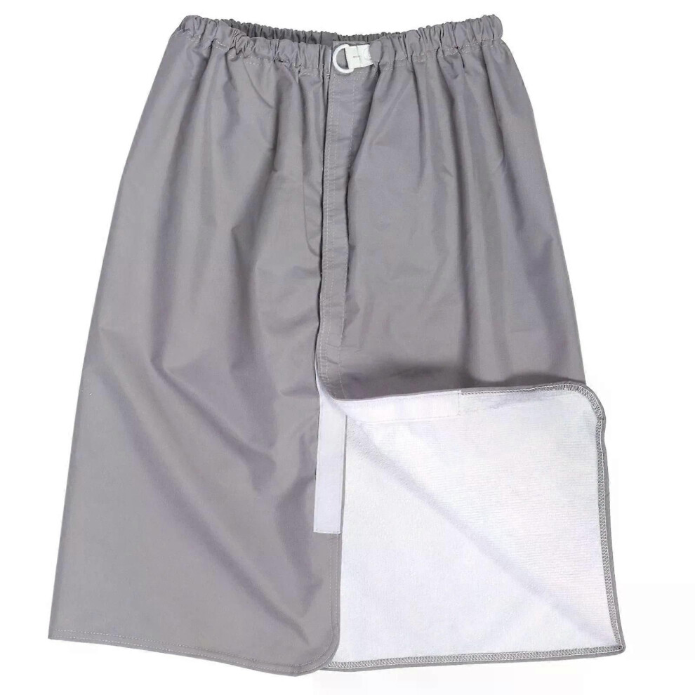 (Grey57x49cm) Incontinence Bed Pads Reusable Nappy Mattress Diaper Skirt Wearable Adults Leakproof Sanitary Pants