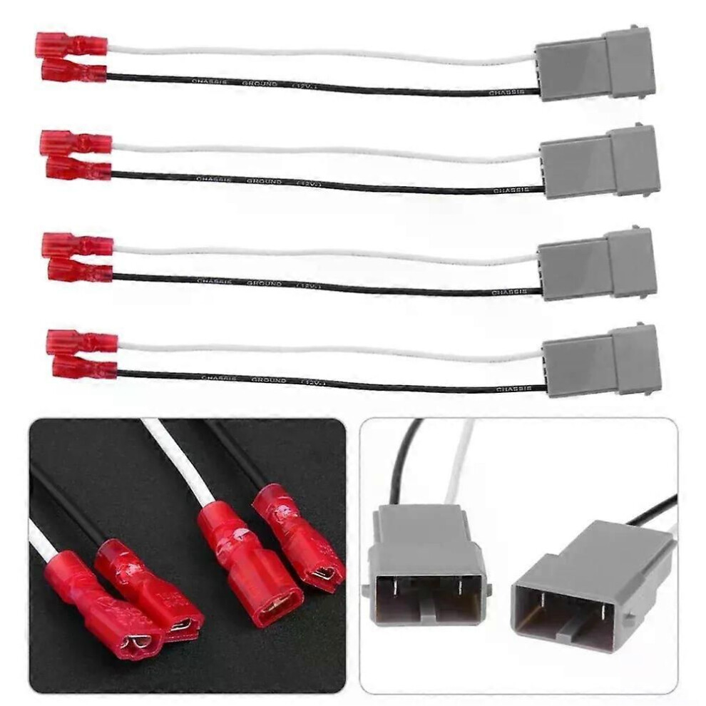 (4Pcs) 2Pcs/4Pcs Speaker Wire Harness Adapter Plug Connector Wiring Cable Adaptor For Honda For Accord 1986- 9013291411579