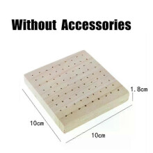 (B) Wood Crochet Blocking Board Kit With Stainless Steel Rod Pins For Knitting Granny Squares Crochet Board