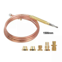 Kit universal de termopar para quemador (1500 mm) con sonda de temperatura para horno de gas, freidora