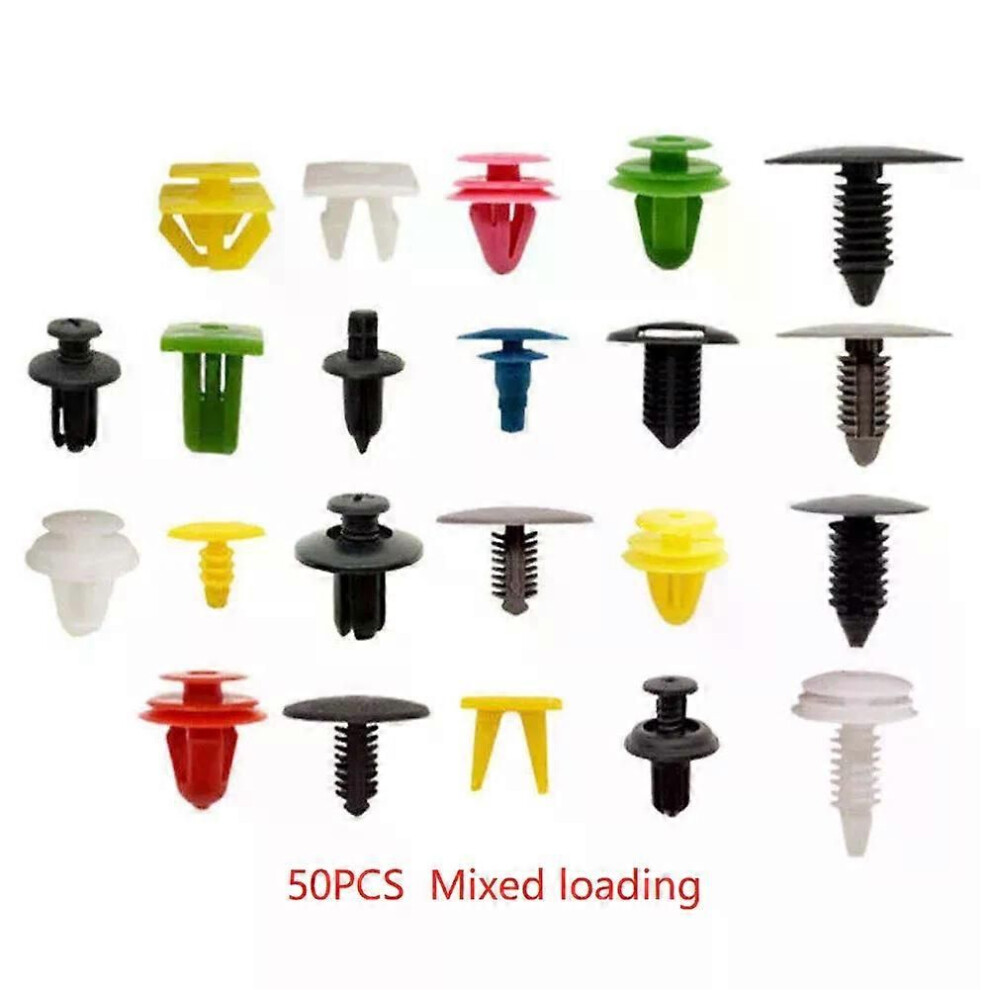(50Pcs) 50Pcs/100Pcs Universal Mixed Auto Fastener Car Bumper Clips Retainer Car Fastener Rivet Door Panel Liner 9013291432833