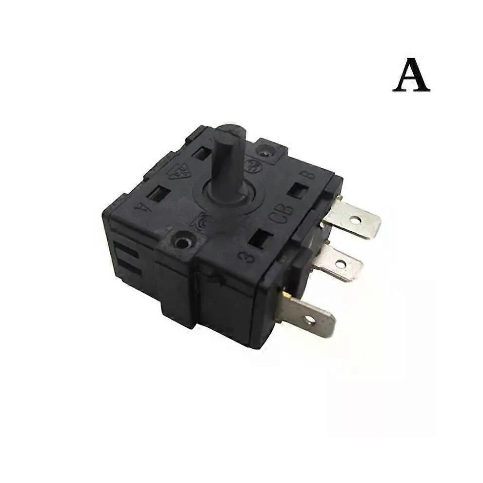 (A) 3/5 Pin 2/4 Position Rotary Switch Selector Ac 250V 16A Radiator For Electric Room Heater 9013291430495