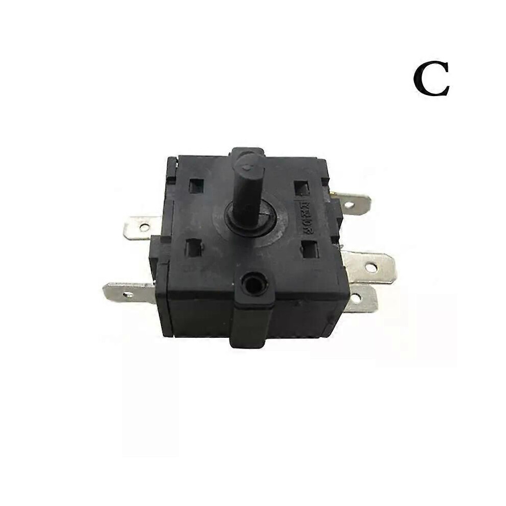 (C) 3/5 Pin 2/4 Position Rotary Switch Selector Ac 250V 16A Radiator For Electric Room Heater 9013291430518