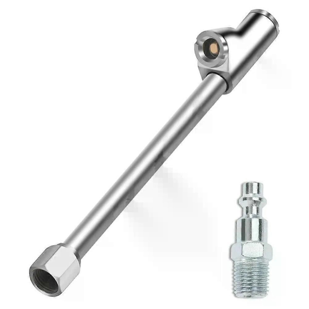 (1Pcs) Chuck 2In1 Heavy Duty Tire Filler Fnpt Rv Dual Head Inflator 1/4\Compressor Dual Head Chuck Inflator 9013291432116