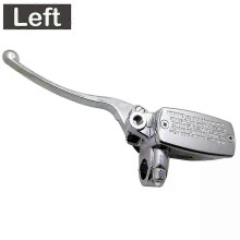 (Left Side) Chrome Universal 1 Motorcycle Right Left Brake Clutch Master Cylinder Reservoir Lever For Honda VTX