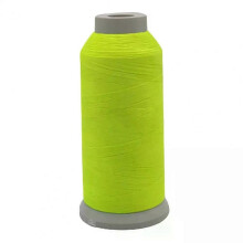 (Fluorescerande gul) 1 rulle broderigarntråd som lyser i mörkret Återvinningsbar DIY-polyester självlysande