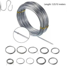 (0,03 mm 5 metros) Longitud: 1 metro, 5 metros, 10 metros. Diámetro: 0,2 mm - 3 mm. Cable de acero inoxidable