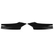 (black) Car Bumper Corner Diffuser Reduce Wind Resistance Front Bumper Lip Spoiler Anti Collision for BMW 5