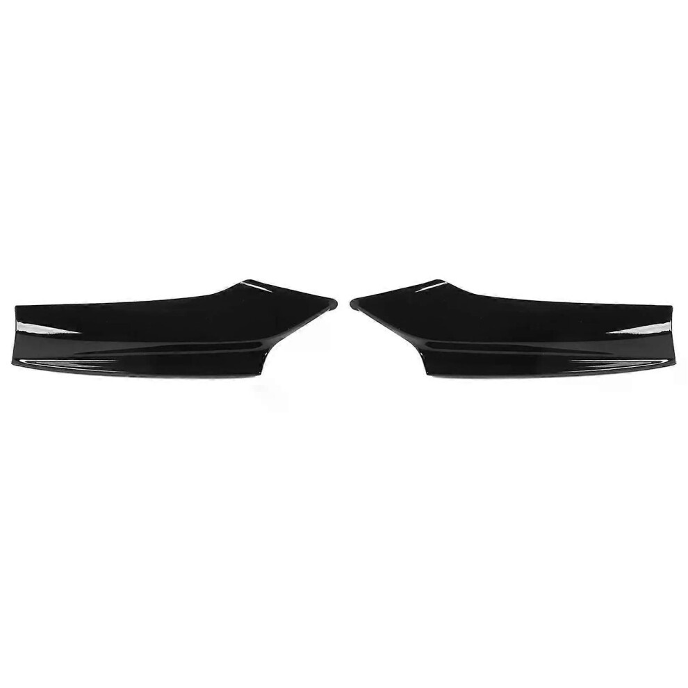 (Black) Car Bumper Corner Diffuser Reduce Wind Resistance Front Bumper Lip Spoiler Anti Collision For Bmw 5 Black 9013291414785