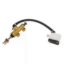 (Square) 1Pc Motorcycle Rear Foot Hydraulic Brake Pump Quad Dirt Bike Pit Brake Master Cylinder Reservoir ATV