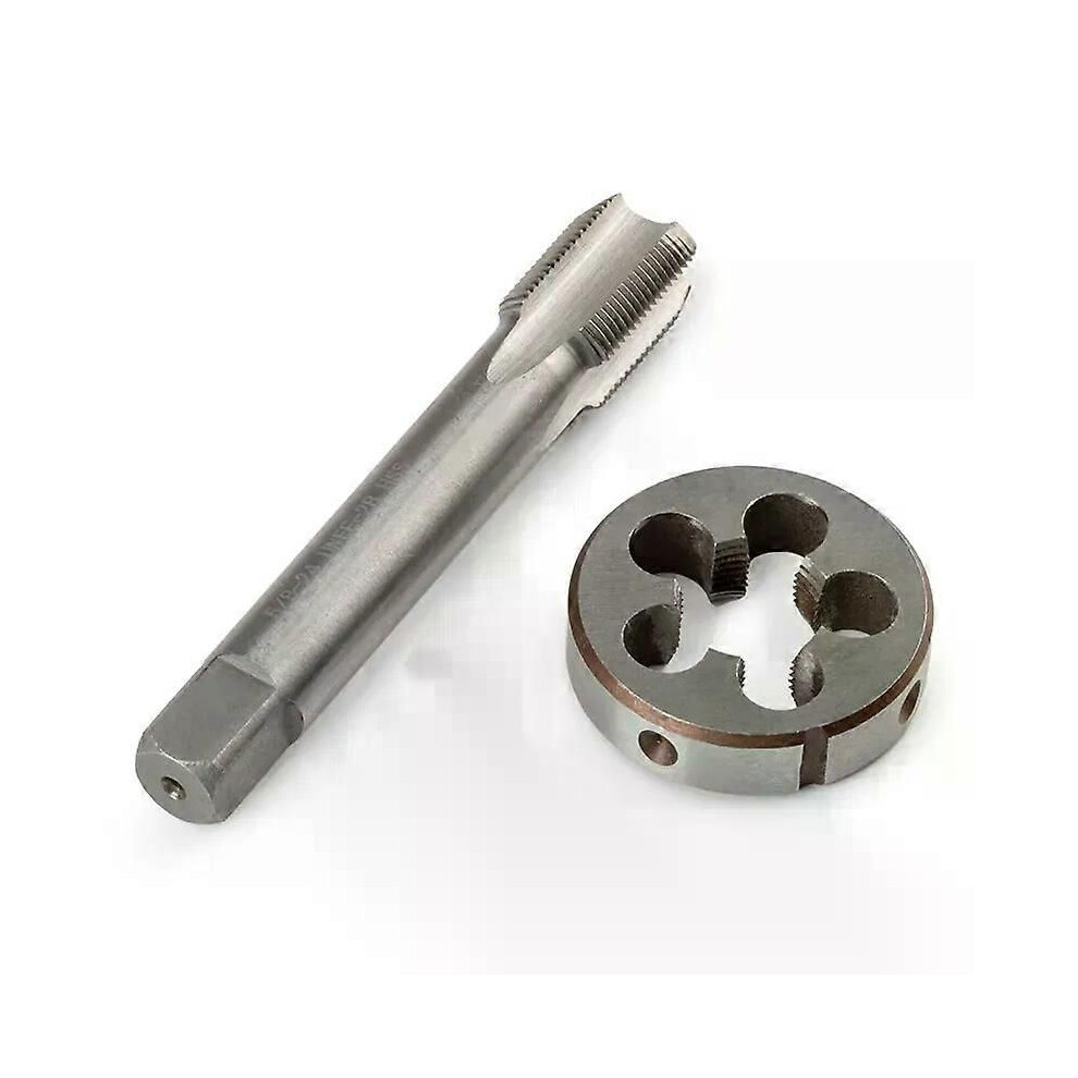 (5.8-24) 1/2-28 Or 5/8-24 Gunsmithing Tap And Die Set Unf Hss Threading Thread Plug Right Hand Tool 9013291435452