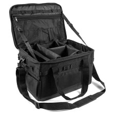 (Negro) Organizador de utensilios de cocina para camping de 30 L, bolsa de almacenamiento rígida de
