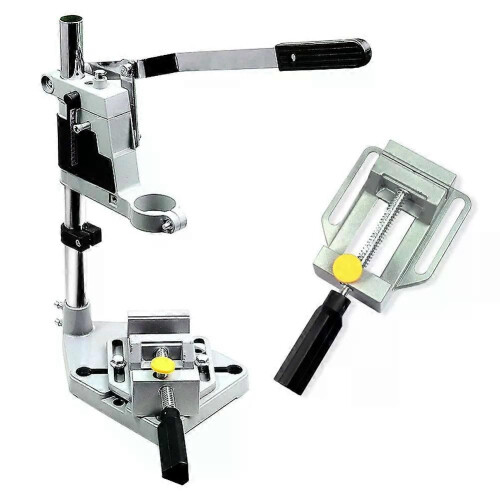 (Small vise) Table Top Drill Fixed Frame Single-Head Bench Drilling Machine Chuck Multifunctional Aluminum Alloy 2