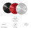(Red) Portable Compatible Bone Conduction Speaker Stereo Sound Bluetooth Speaker 5