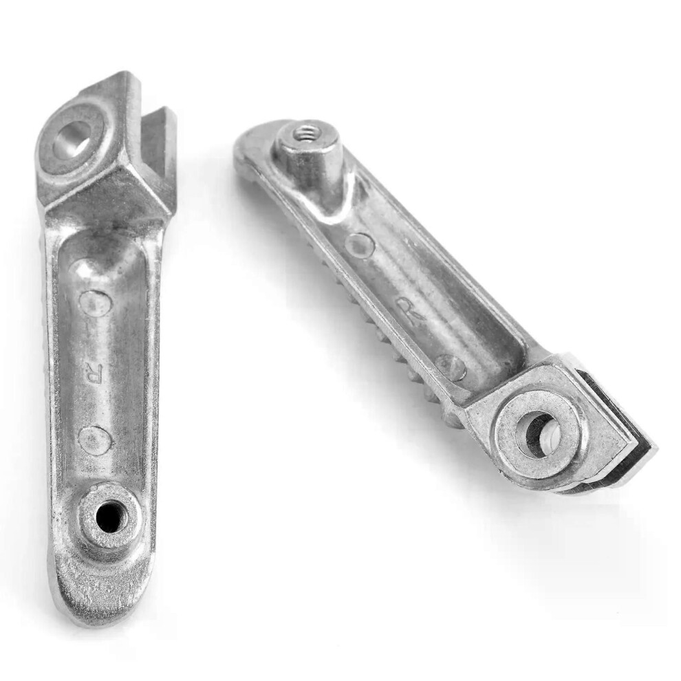 (Silver) Front Foot Peg Footrest For Yamaha Yzf R1 1998-2014 R6 1999-2014 R6s 2003-2008 Silver 9013291439214