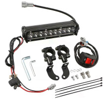 (Universalbrytare) 60W Motocross LED-ljusrampskit med monteringsfäste, strömbrytarledningar för CRF250F