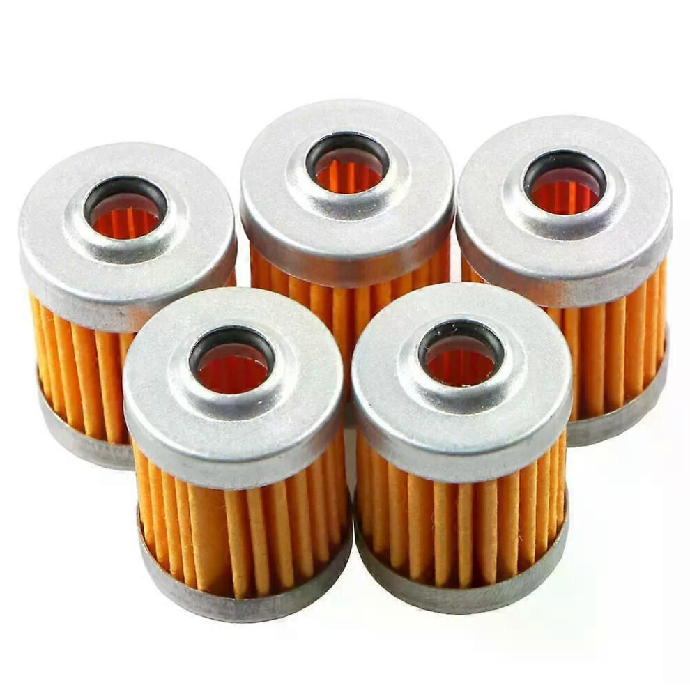 (Element Only) 5Pcs Reusable Washable Fuel Filter Element+Cnc Alloy Petrol Gas Filter For Suzuki Dirt Bike Atv Quad 9013291440234