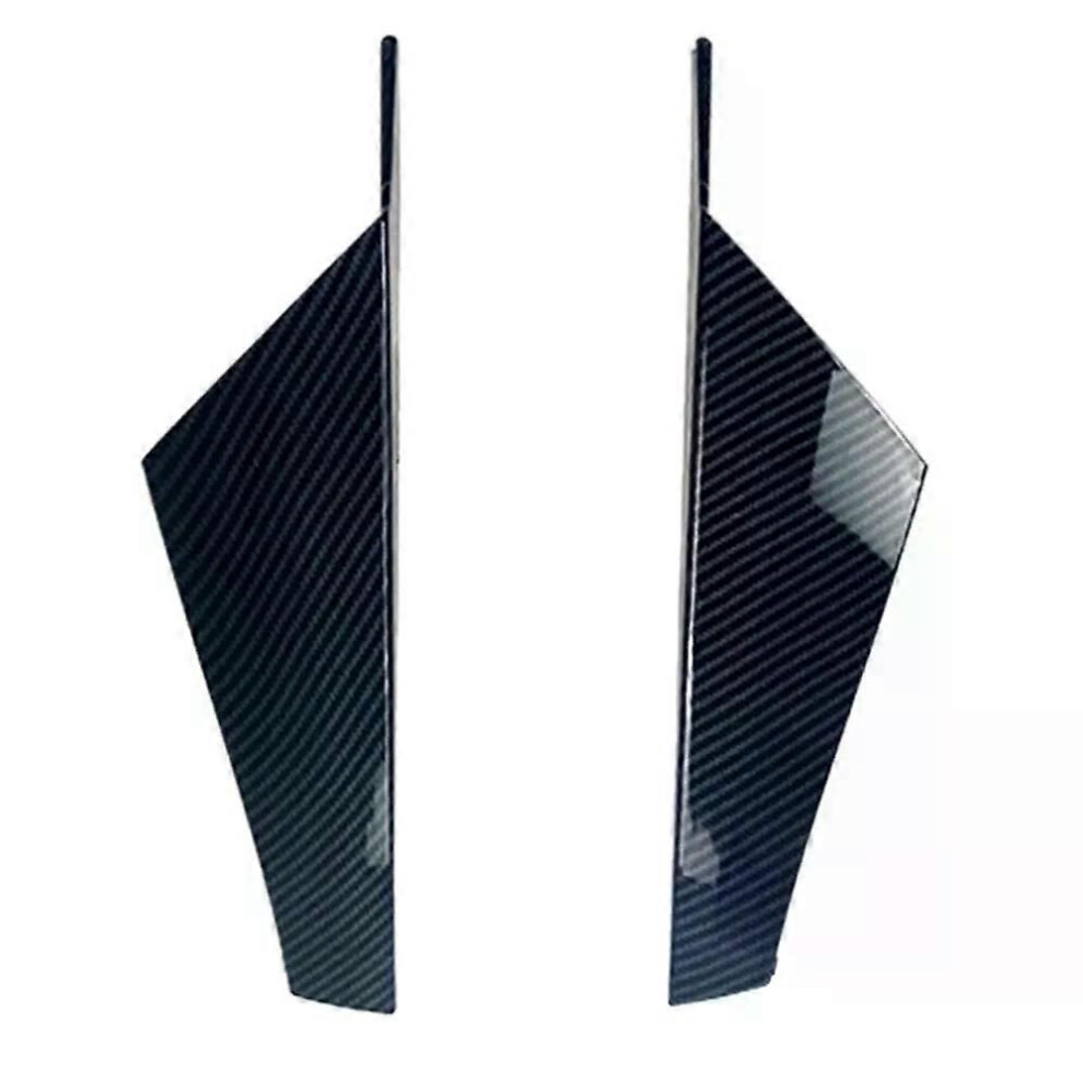 (Carbon Fiber) Bright Rear Window Splitter Side Spoiler Wing Canard Cover Sticker Trim For Golf 8 Mk8 Mk Viii Black 9013291444850