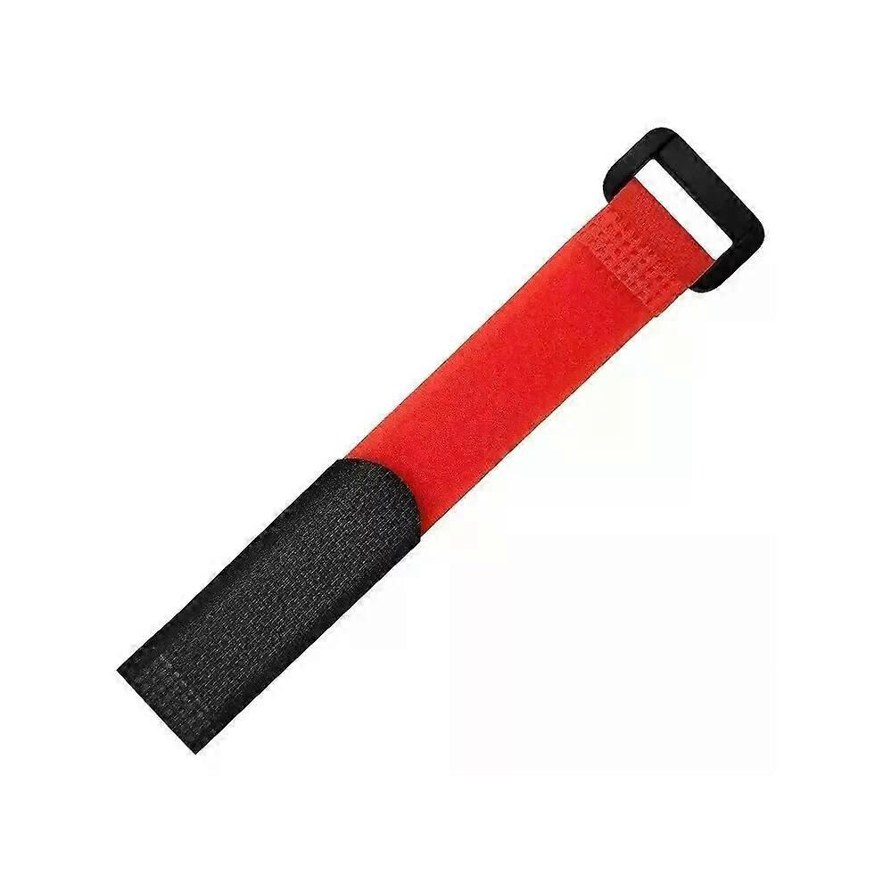 (Red) Adjustable Nylon Reverse Buckle Cable Strap 2Cm Thread Management Cable Ties Binding Strap Self-Adhesive 9013291441149